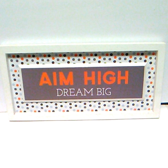Other - "Aim High" Wooden Sign